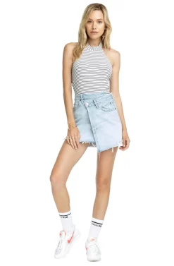 Devon Striped Halter Bodysuit -ASTR the Label Store ACT15298 WHITE BLACK STRIPE 1 scaled