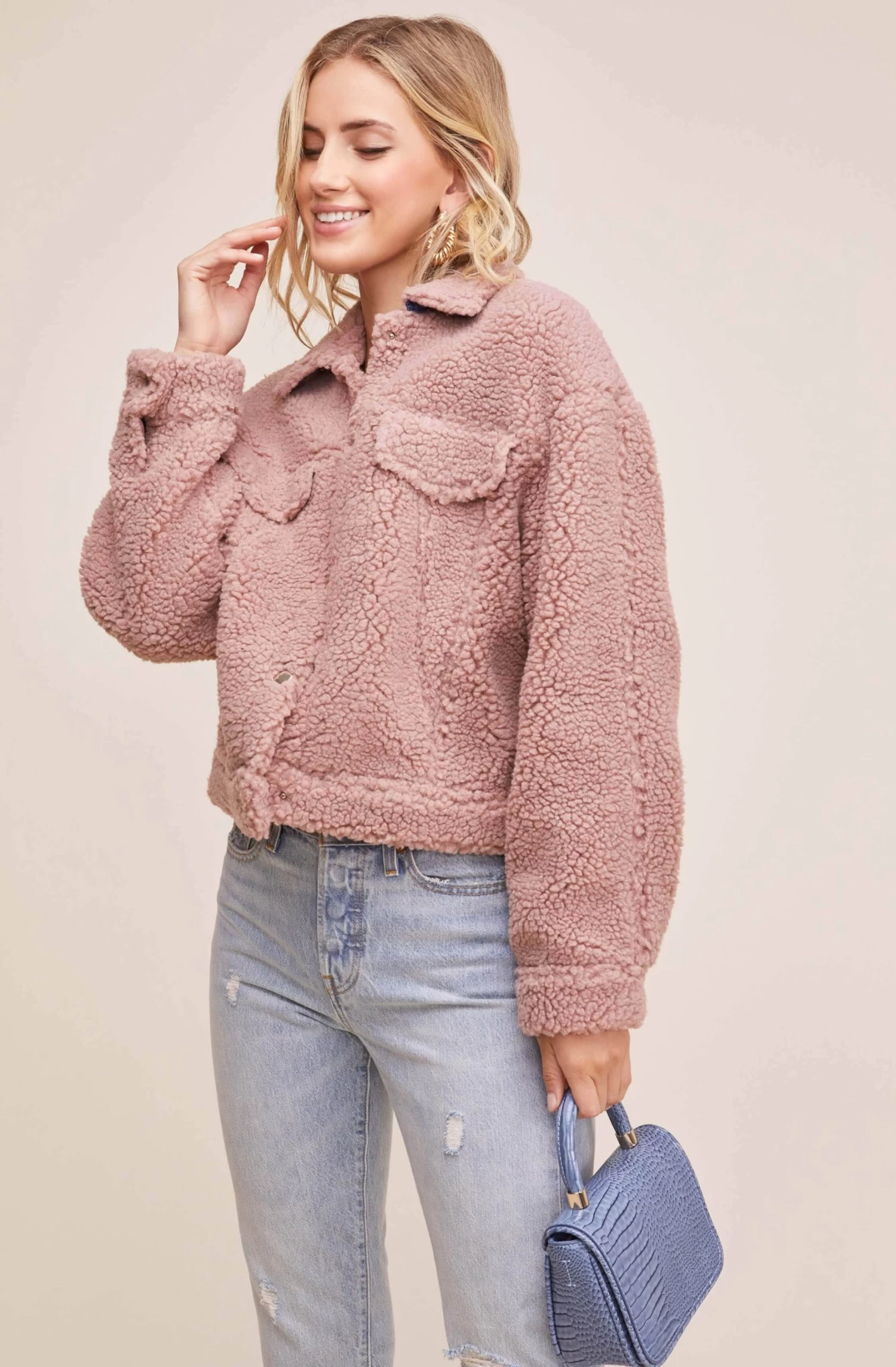 Faux Shearling Trucker Jacket 2 Faux Shearling Trucker Jacket - Image 2