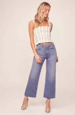 Twiggy Striped Tank Top -ASTR the Label Store ACT15368 PEACH MULTI STRIPE 1 scaled