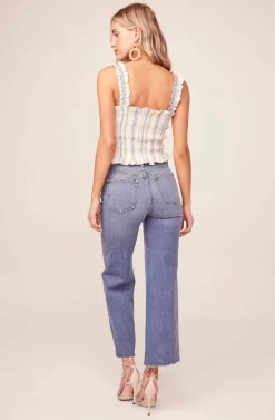 Twiggy Striped Tank Top -ASTR the Label Store ACT15368 PEACH MULTI STRIPE 4 scaled