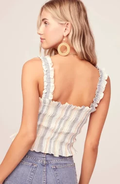 Twiggy Striped Tank Top -ASTR the Label Store ACT15368 PEACH MULTI STRIPE 5 scaled