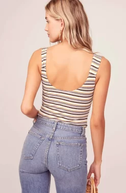 Ezra Striped Bodysuit 14 Ezra Striped Bodysuit -ASTR the Label Store ACT15371 SEA FOAM COPPER STRIPE 6 scaled