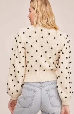 Aidy Sweater -ASTR the Label Store ACT15474 CREAM BLACK DOT 4 scaled