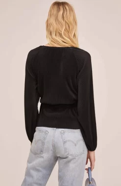 Becca Side Tie Top -ASTR the Label Store ACT15500 BLACK 5 scaled