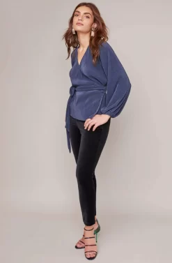 Becca Side Tie Top -ASTR the Label Store ACT15500 NAVY 4A scaled