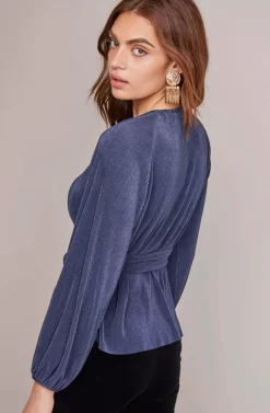 Becca Side Tie Top -ASTR the Label Store ACT15500 NAVY 5A scaled