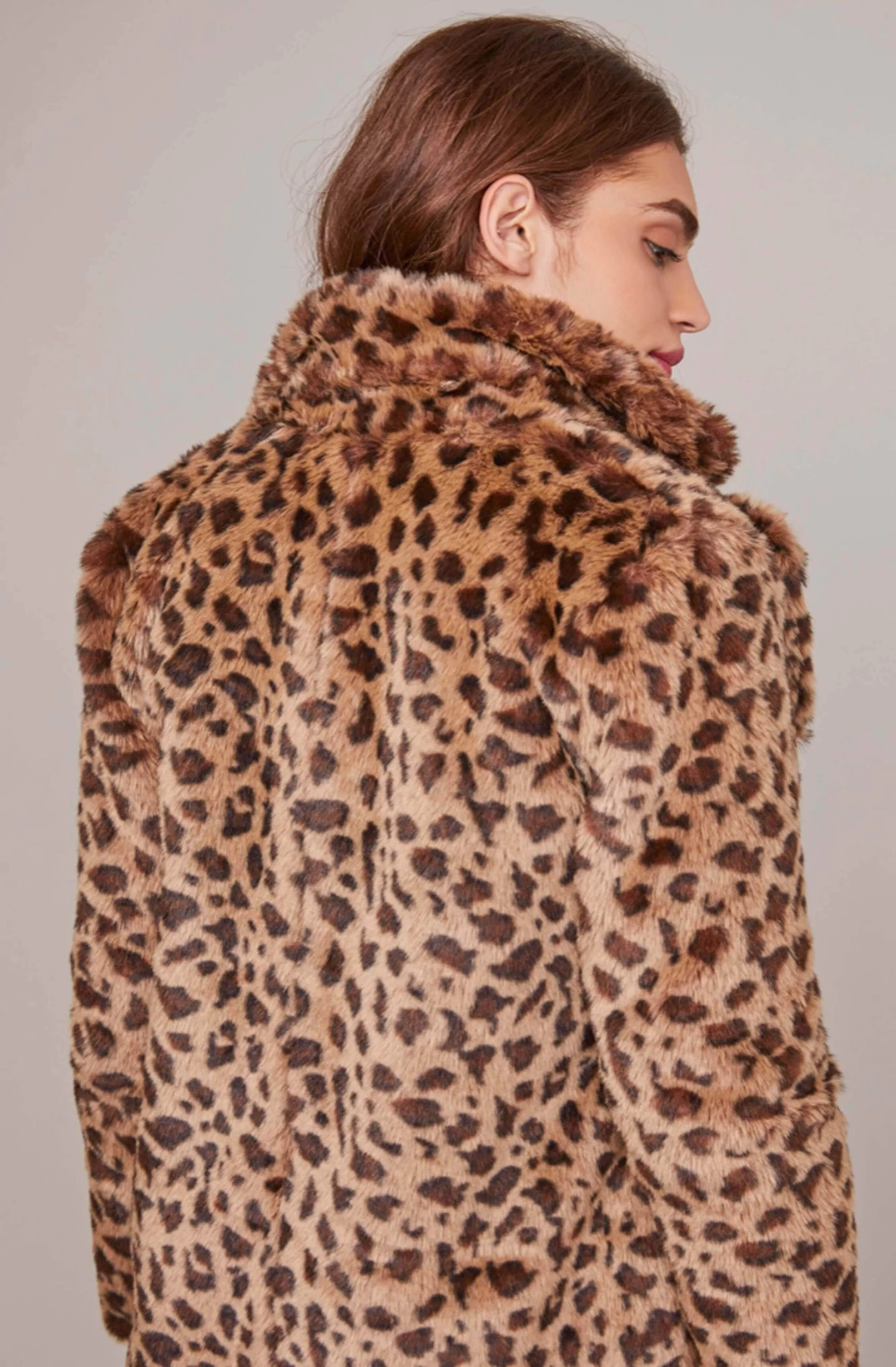 Inez Leopard Coat 5 Inez Leopard Coat - Image 5