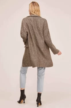 Keller Coat -ASTR the Label Store ACT15537 TAUPE CHEVRON MULTI 4 scaled