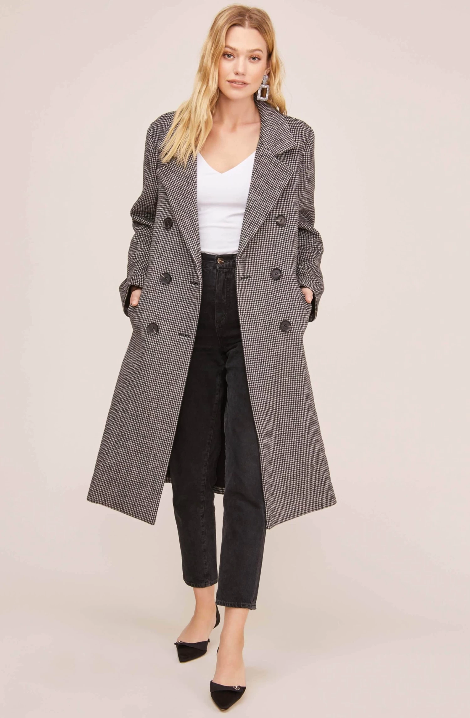 Vernon Houndstooth Coat 2 Vernon Houndstooth Coat - Image 2