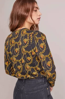 Chain Reaction Bodysuit -ASTR the Label Store ACT15557 BLACK GOLD CHAIN 4A scaled