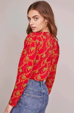 Chain Reaction Bodysuit -ASTR the Label Store ACT15557 RED GOLD CHAIN 4A scaled