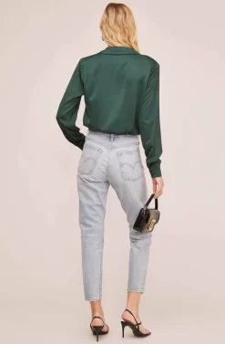 Calypso Wrap Top -ASTR the Label Store ACT15576 HUNTER GREEN 3 scaled