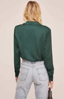 Calypso Wrap Top -ASTR the Label Store ACT15576 HUNTER GREEN 4 2 scaled