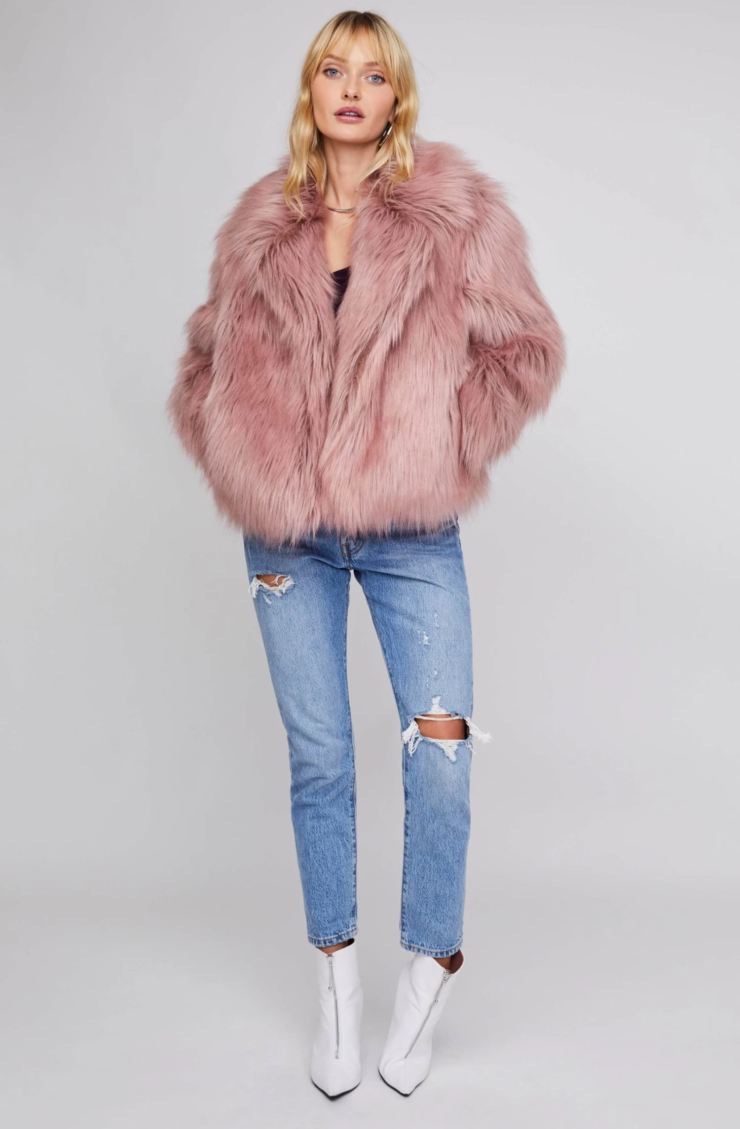 Adair Faux Fur Jacket 2 Adair Faux Fur Jacket - Image 2