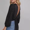 Ronan Velvet Tie Back Top