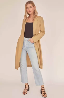 Reede Long Jacket 11 Reede Long Jacket -ASTR the Label Store ACT15805 KHAKI 1A scaled