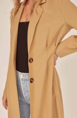 Reede Long Jacket 8 Reede Long Jacket -ASTR the Label Store ACT15805 KHAKI 4A scaled