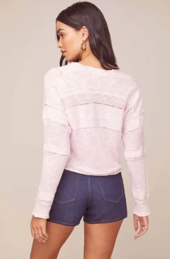 Naomi Sweater -ASTR the Label Store ACT15822 STRAWBERRIES AND CREAM 4 scaled