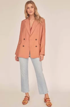 Allegra Oversized Blazer -ASTR the Label Store ACT15839 BAKED CLAY 1A scaled