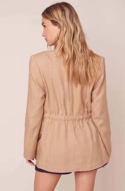 Forte Khaki Jacket -ASTR the Label Store ACT15862 KHAKI 5 scaled