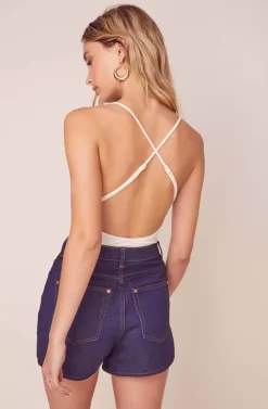 Infinity Cross Back Bodysuit -ASTR the Label Store ACT15925 WHITE 3 scaled