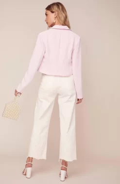 Karma Cropped Blazer -ASTR the Label Store ACT15930 STRAWBERRY PARFAIT 4 scaled
