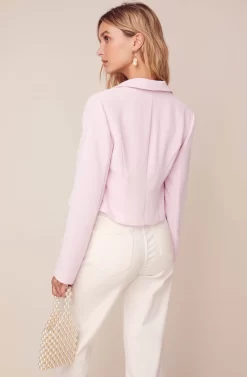Karma Cropped Blazer -ASTR the Label Store ACT15930 STRAWBERRY PARFAIT 5 scaled
