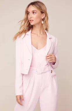 Karma Cropped Blazer -ASTR the Label Store ACT15930 STRAWBERRY PARFAIT 6 scaled