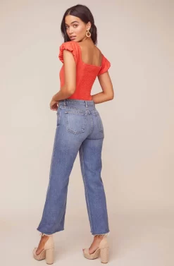 Aegean Puff Sleeve Bodysuit 18 Aegean Puff Sleeve Bodysuit -ASTR the Label Store ACT15967 HOT ORANGE 3 edit 2 scaled