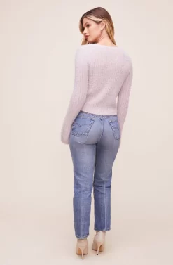 Amanda Cardigan -ASTR the Label Store ACT16089 LAVENDER 4 scaled