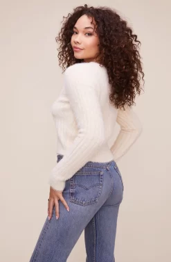 Fuzzy Knit Cardigan 7 Fuzzy Knit Cardigan -ASTR the Label Store ACT16089 OAT MILK 4 scaled