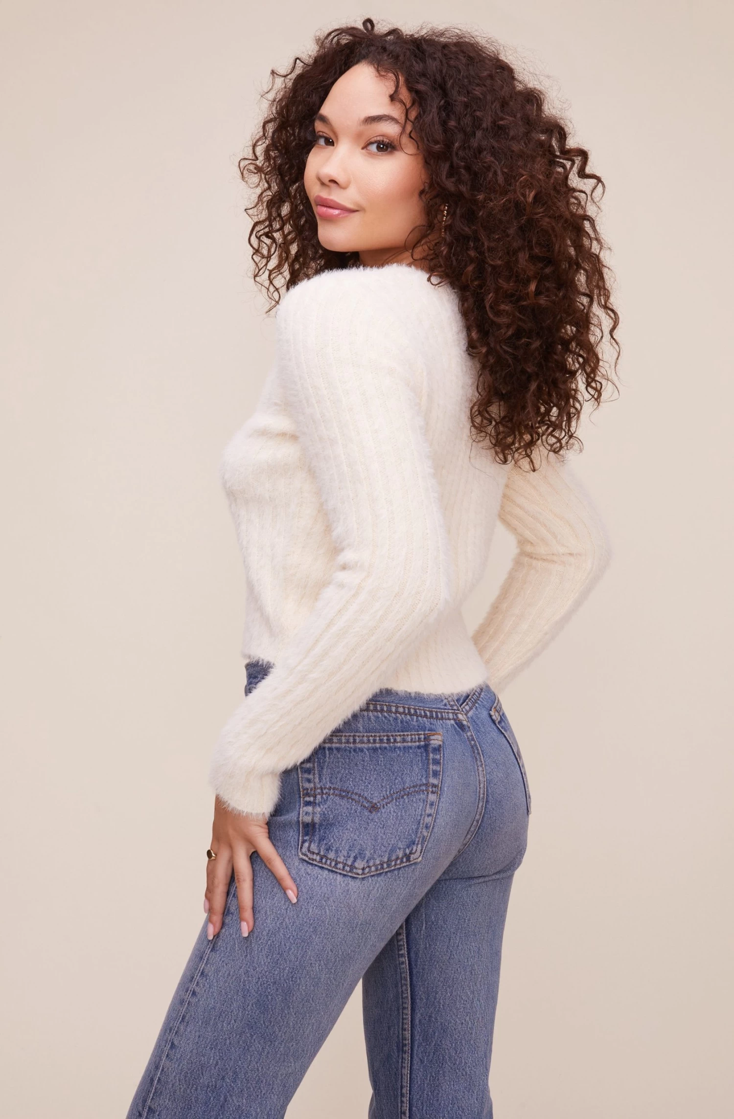 Fuzzy Knit Cardigan 4 Fuzzy Knit Cardigan - Image 4