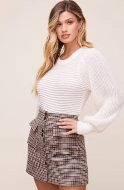 Alice Sweater -ASTR the Label Store ACT16098 OFF WHITE 2 scaled