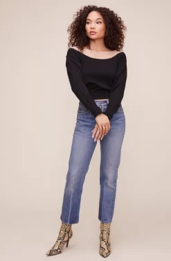 Briana Colorblock Sweater 11 Briana Colorblock Sweater -ASTR the Label Store ACT16129 NUDE BLACK 5 scaled