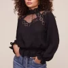 Marisol Lace Mock Neck Top