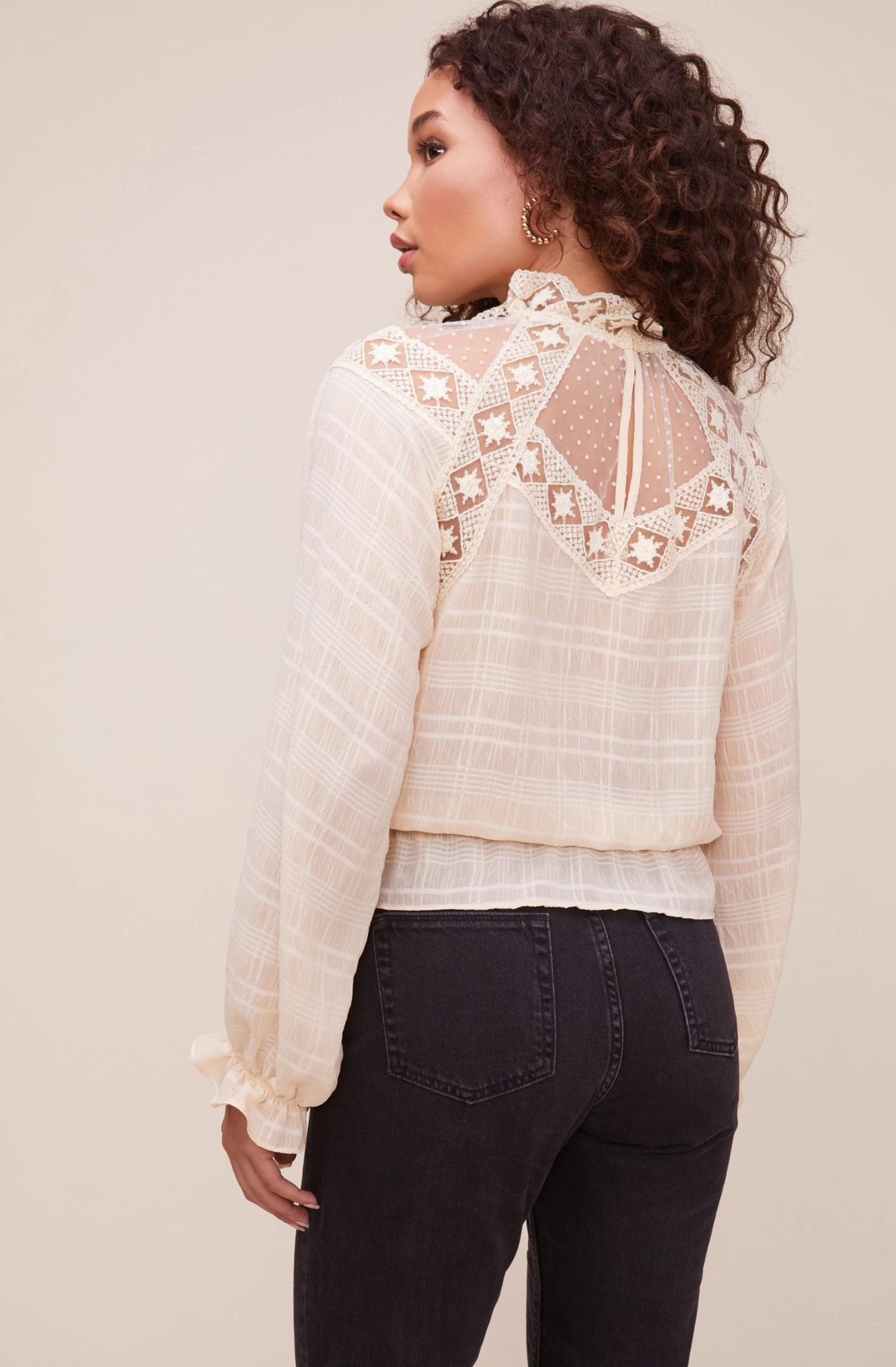 Marisol Lace Mock Neck Top 8 Marisol Lace Mock Neck Top - Image 8