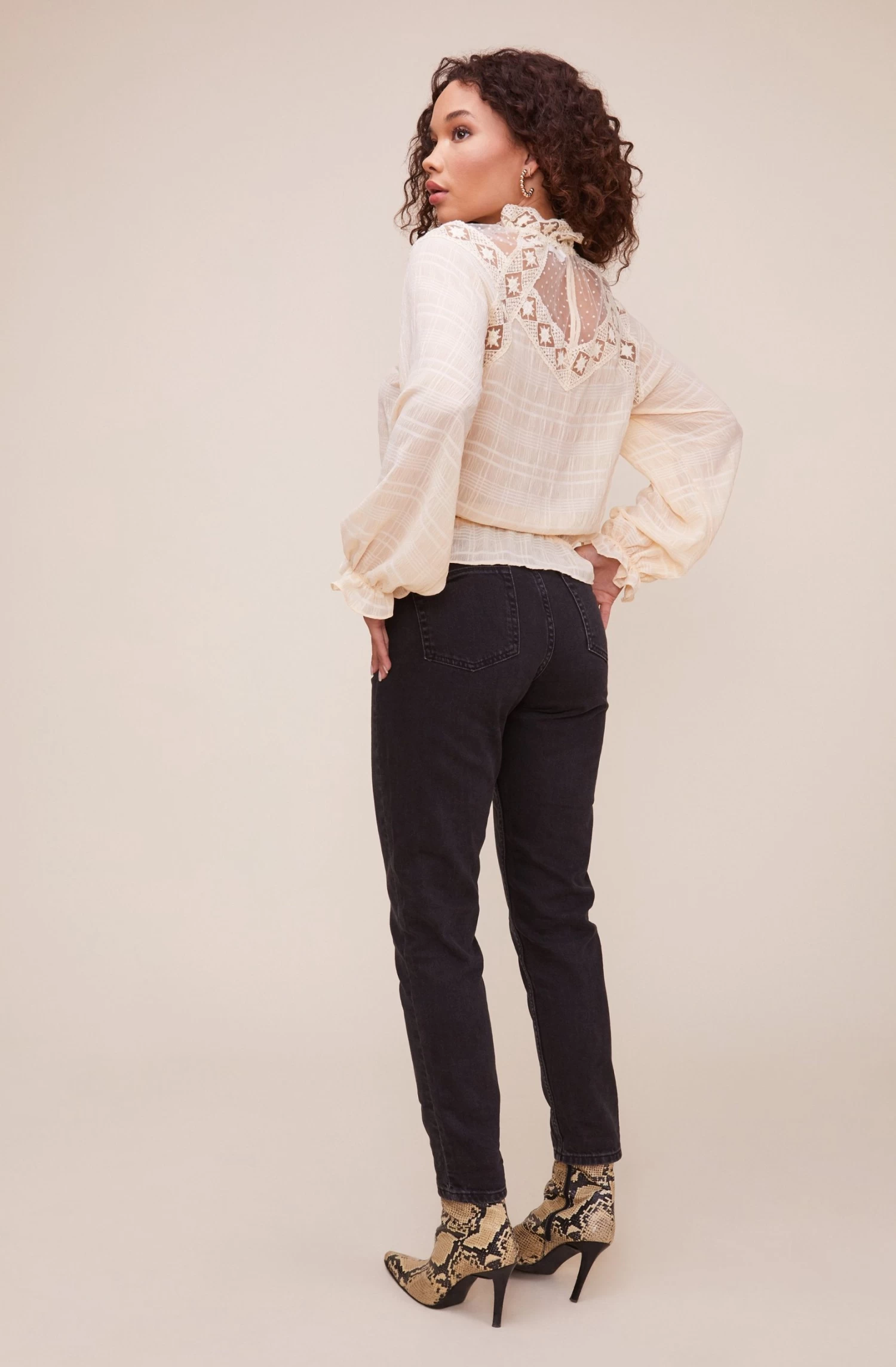 Marisol Lace Mock Neck Top 7 Marisol Lace Mock Neck Top - Image 7