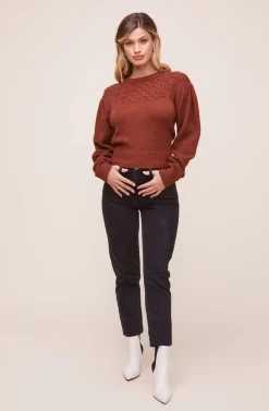 Samantha Sweater 15 Samantha Sweater -ASTR the Label Store ACT16194 DARK NUTMEG 1 scaled