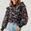 Everly Floral Smocked Waist Top