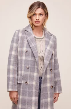 Raquel Plaid Coat 12 Raquel Plaid Coat -ASTR the Label Store ACT16283 BLUE GRAY MULTI PLAID 6 scaled