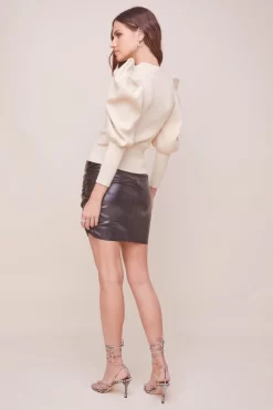 Elina Puff Sleeve Sweater -ASTR the Label Store ACT16298 CREAM 4 scaled