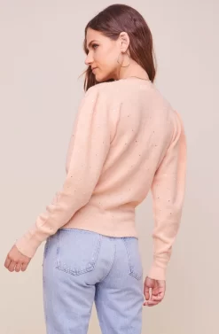 Abigail Puff Sleeve Sweater -ASTR the Label Store ACT16322 PEACHJEWEL 4 2 scaled