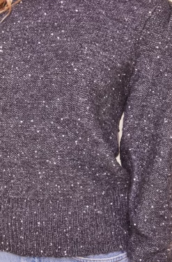 Dorothy Puff Sleeve Sweater -ASTR the Label Store ACT16404 CHARCOAL 4 scaled