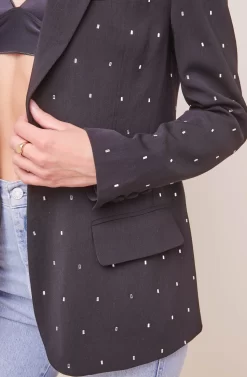 Maeve Embellished Blazer -ASTR the Label Store ACT16409 BLACKJEWEL 4 scaled