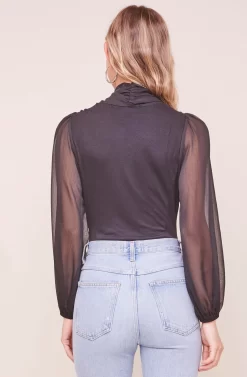 Cherish Wrap Front Bodysuit 9 Cherish Wrap Front Bodysuit -ASTR the Label Store ACT16442 BLACK 3 2 scaled