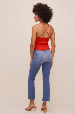 Helma Pleated Top -ASTR the Label Store ACT16545 HOTORANGE 5 scaled