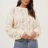 Soulmate Pointelle Knit Sweater