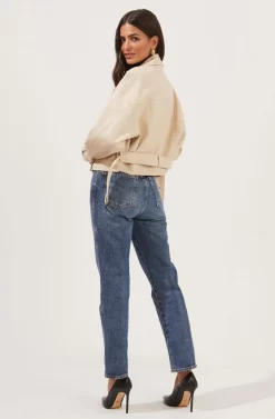 Rubia Faux Leather Moto Jacket -ASTR the Label Store ACT16740 CREAM 4 scaled