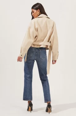 Rubia Faux Leather Moto Jacket -ASTR the Label Store ACT16740 CREAM 5 scaled