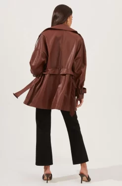Peoria Belted Faux Leather Jacket -ASTR the Label Store ACT16822 RUSTBROWN 4 scaled